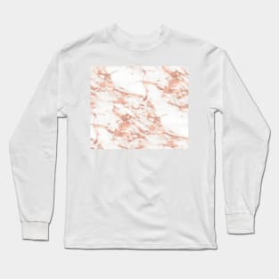 Taggia rose gold marble Long Sleeve T-Shirt